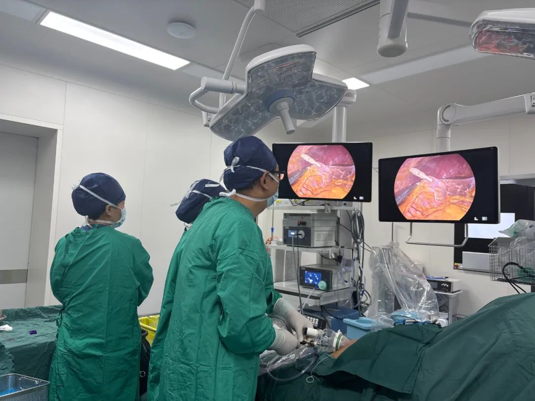 西安交大一附院陆港院区特种外科应用磁锚定单孔腹腔镜实施超微创胆囊切除术